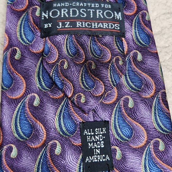 Nordstorm Purple Paisley Neck Tie - Picture 2 of 3